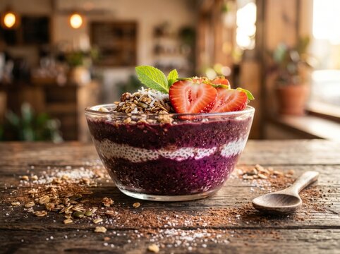 A&ccedil;a&iacute; refrescante para seu dia composi&ccedil;&atilde;o