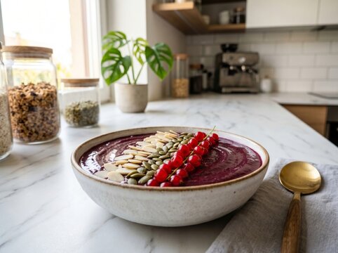 A&ccedil;a&iacute; refrescante para seu dia composi&ccedil;&atilde;o