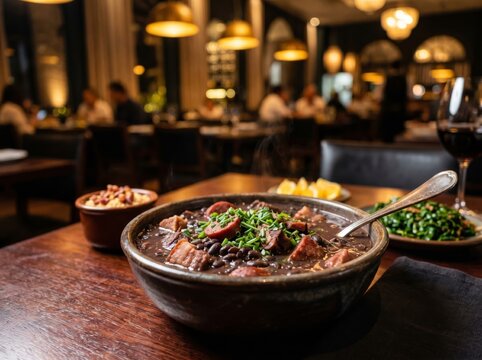 Feijoada deliciosa pronta para composi&ccedil;&atilde;o