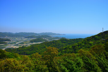 Fototapeta premium 大見山 淡路島 兵庫県南あわじ市阿万吹上町