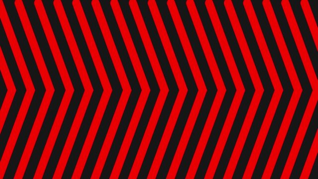 Abstract red and black striped pattern with a seamless loop creating an optical illusion effect