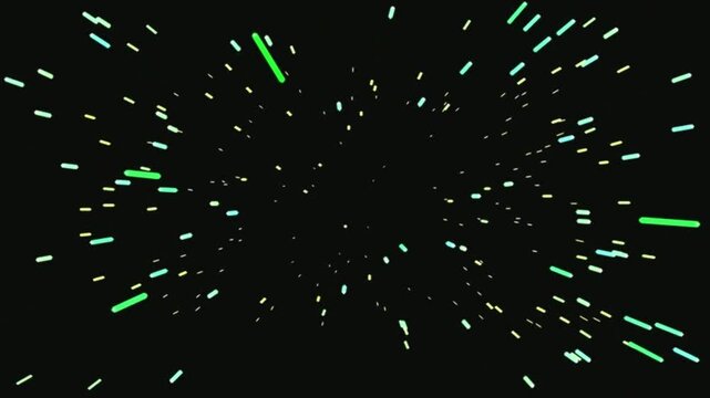Abstract glowing particle field with dynamic movement and digital aesthetic