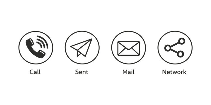 Communication and Sharing Icons