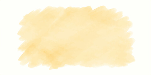 Abstract watercolor stain of pale yellow on a white background, representing a soft, organic, and textured wash. © QUALITY BOOST