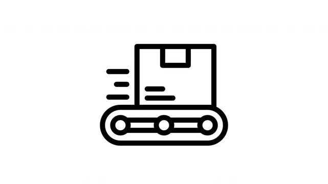 fast delivery minimalist stroke animation