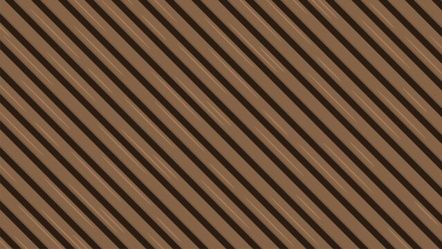 Brown wooden planks seamless pattern background vector illustration. Abstract diagonal wood board texture layout with parallel timber strips for rustic panel or wallpaper design.