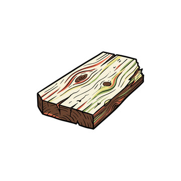 Plain board offcut illustration