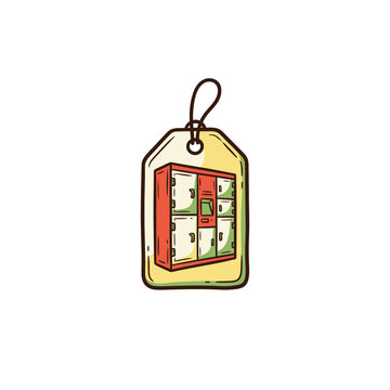 Plain delivery locker tag