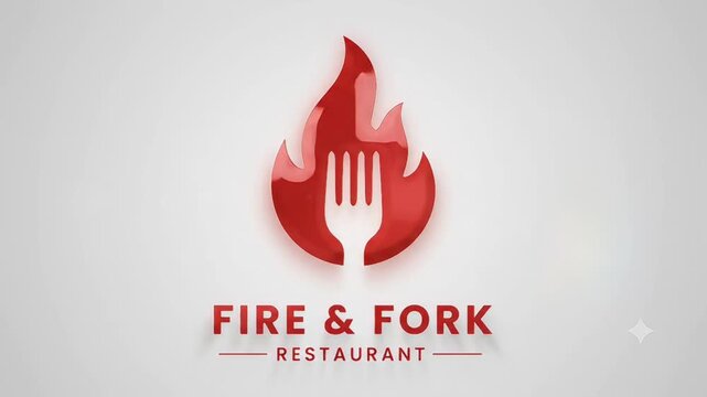 A modern animated restaurant logo reveal with smooth transitions