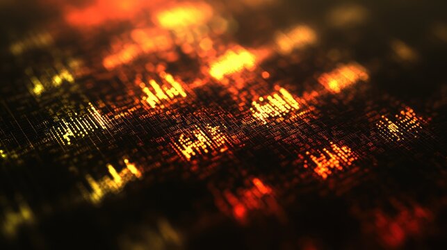 Abstract glowing digital data stream, futuristic technology background, suitable for tech websites
