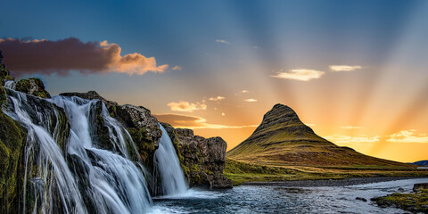 the waterfall in the mountains of the island of the most polluted towns in the north of israel