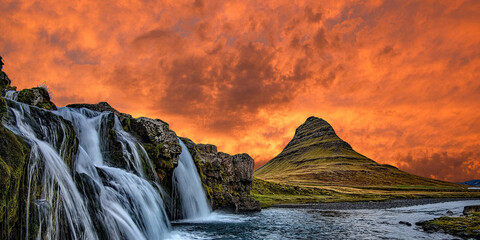 the waterfall in the mountains of the island of the most polluted towns in the north of israel