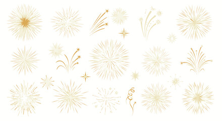 Collection of fireworks exploding freely. © Queen
