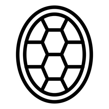 turtle shell line icon
