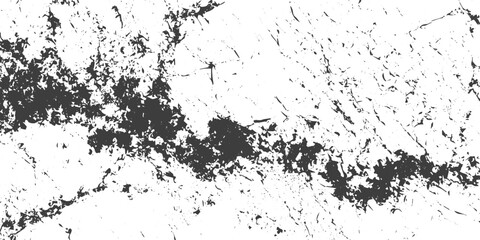 Fototapeta premium Black and White Grunge Texture Background with Distressed Crack and Splatter Pattern Vector Illustration
