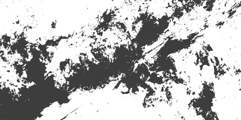 Obraz premium Black and White Grunge Texture Abstract Splatter Vector Background for Design