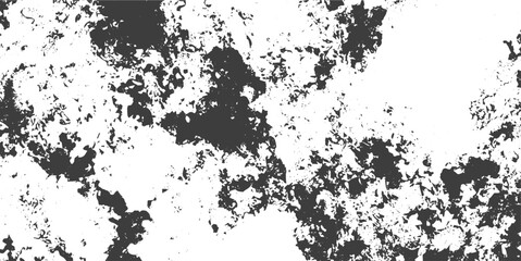 Fototapeta premium Black and White Grunge Vector Texture with Distressed Speckled Pattern and Splattered Shapes for Abstract Design Backgrounds