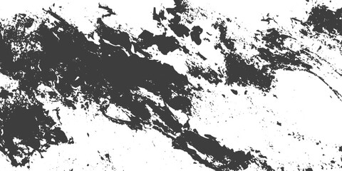 Fototapeta premium Black and White Abstract Grunge Texture Vector with Distressed Ink Splatters and Rough Paint Strokes for Graphic Design Overlay