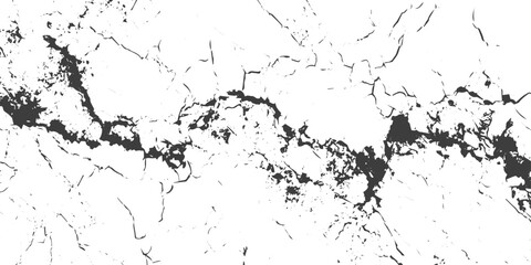 Fototapeta premium Abstract Black and White Cracked Grunge Texture Vector Background for Distressed Designs