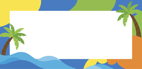 Obraz premium summer beach background