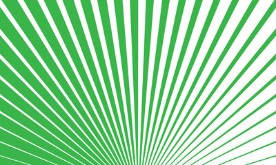 Fototapeta premium simple green thin to thick sunburst line pattern vector design.