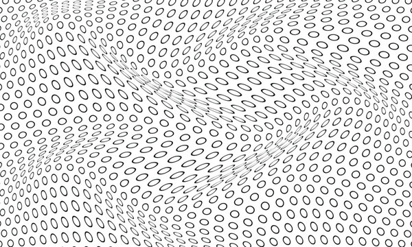 simple black outline polka dot wave pattern vector design.