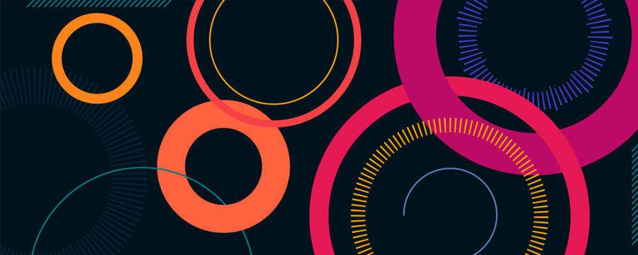 Abstract vector background with circular elements and modern digital design