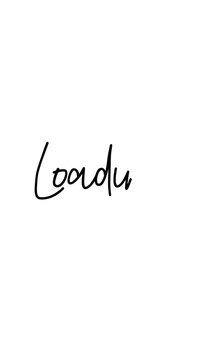 Loading animated handwriting calligraphy text reveal loop, black on white background, preloader text animation for social media, intro, and waiting screen.