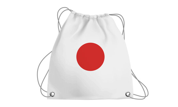Players Country Flag Bag Japan.3d illustration