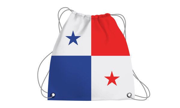 Players Country Flag Bag Panama.3d illustration