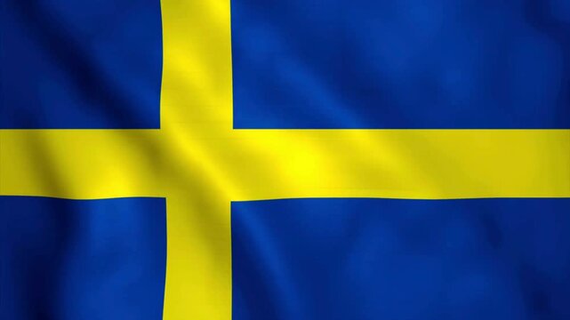 3d flag of sweden