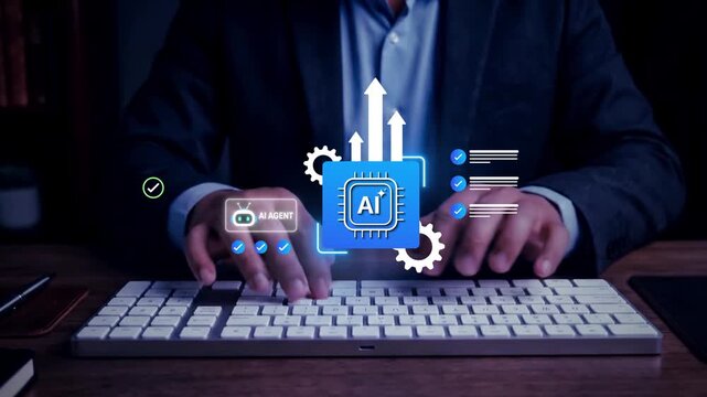 AI Workflow Automation and Enterprise Productivity Optimization with Intelligent Process Management, business process optimization, operational efficiency management, digital transformation and AI age