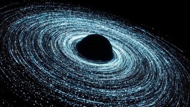 散乱したダークマター粒子が収縮してブラックホールの降着円盤を形成するループ背景
