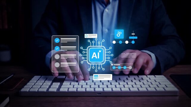 Enterprise AI automation platform with intelligent workflow management, checklist monitoring, task tracking, digital process orchestration and AI-powered business productivity systems