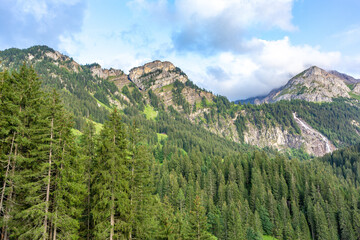 Obraz premium Mountain landscape near Gstaad, Switzerland