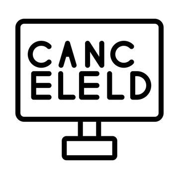 Cancelled Vector Icon