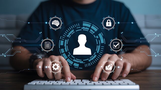 Digital Identity Management and Security System with User Profile and Network Connections for Cybersecurity, Data Protection, Authentication, and Secure Access Control Technology