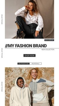 Fashion Brand Promo Stories // Minimal Streetwear 04