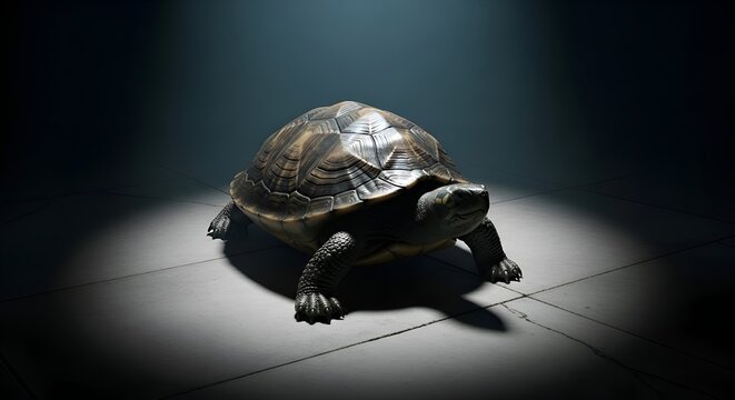 Spotlight on a unique turtle with rugged shell