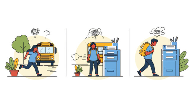Conceptual Illustration of Missing Opportunities and Being Late