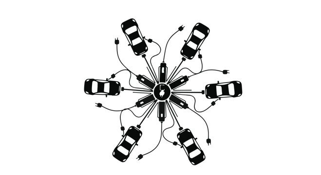Connected cars network autonomous vehicles communicating