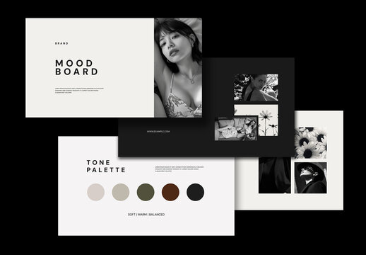 Minimal Mood Board Presentation Template