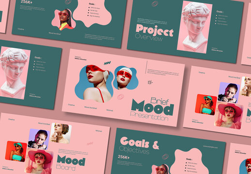 Mood and Brief Presentation Template Design Layout