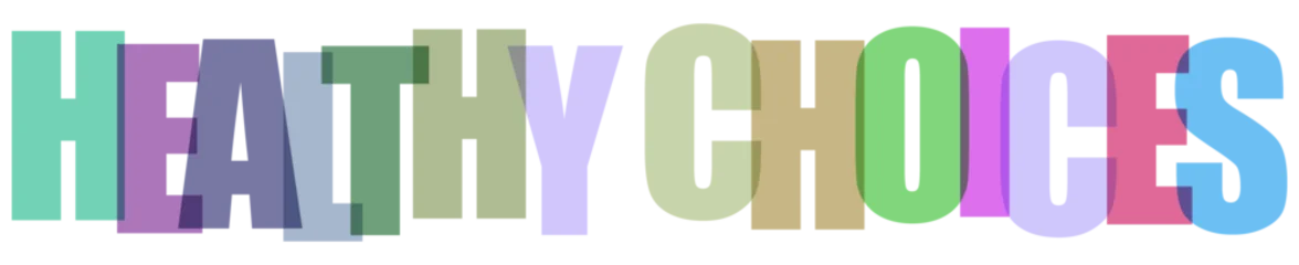 Fototapeten Positive Typografie Colorful healthy choices text with various fonts  © MdSohel