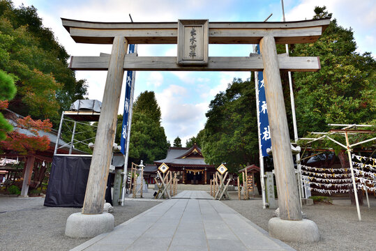 Suizenji Jojuen Garden is the most famous landmark in Kumamoto, Kumamoto Prefecture, Japan