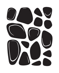 Fototapeta premium Abstract Organic Shapes and Spark Symbols Collection – Modern Vector Elements