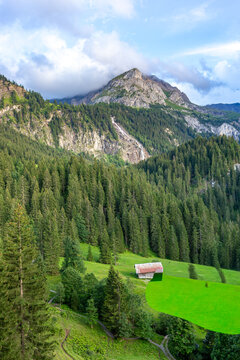 Mountain landscape near Gstaad, Switzerland