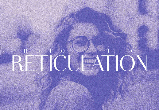 Reticulation Photo Effect Mockup