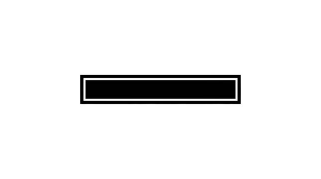 Minimalist Black Rectangle on White Background