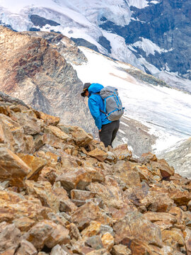 St Moritz, Switzerland. Viamala, Hinterrhein. Mountaineering and climbing